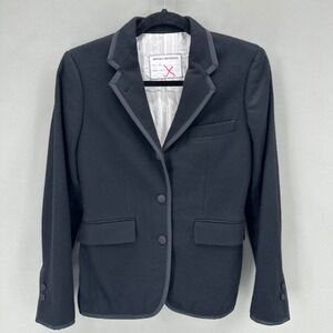 Brooks Brothers Womens‎ Italian Cashmere Blazer Black Size 4 Capsule Luxury